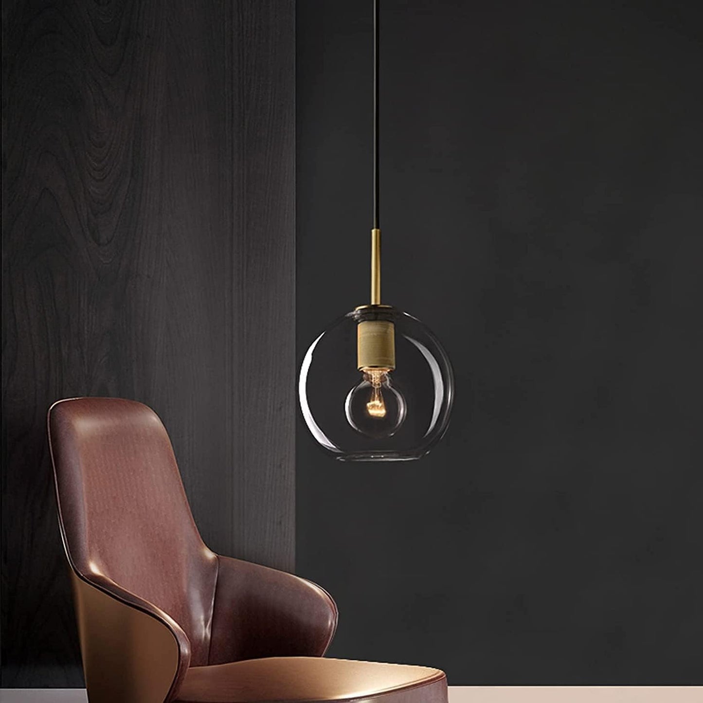 Vintage Brushed Brass Metal Pendant Lighting