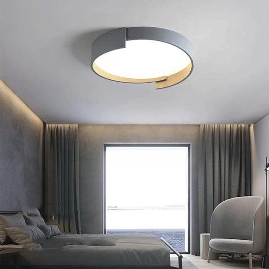 Simple Style Gray Color Ceiling Lamp