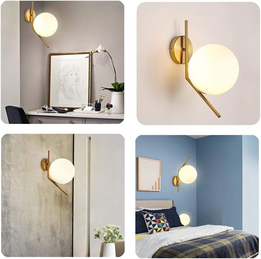 Glass Globe Wall Lamp