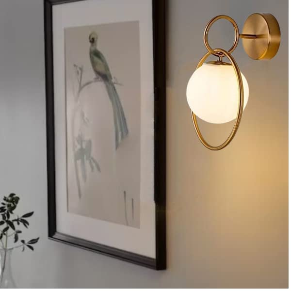 Golden Opposite Ring Wall Lamp