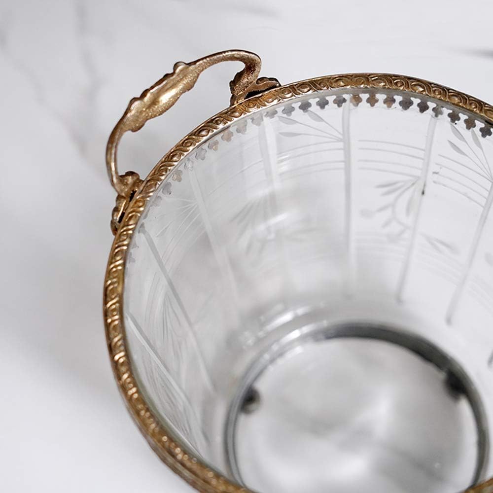 Copper & Glass ice bucket Y984