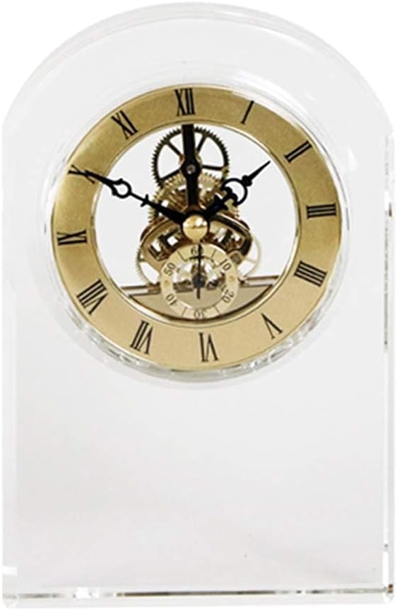 Crystal Glass Table Clock