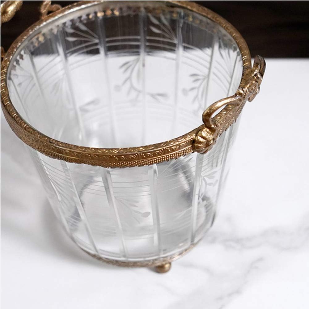 Copper & Glass ice bucket Y984