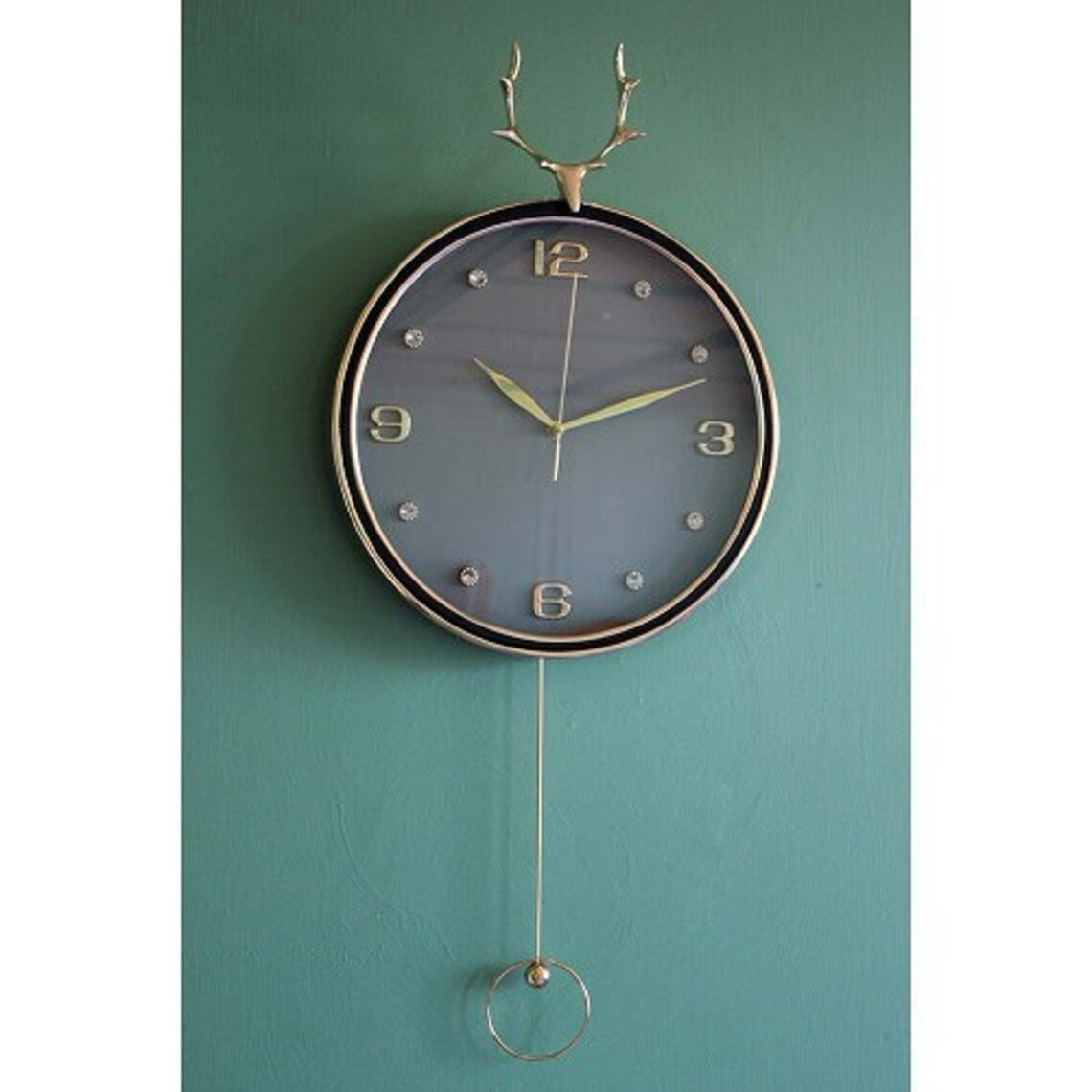 Deer Pendulum Wall Clock