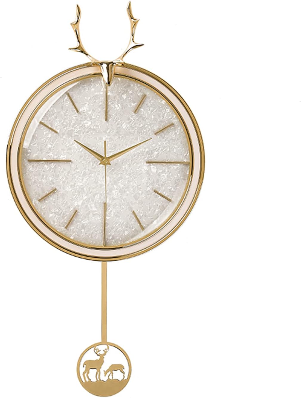 Pendulum Wall Clock in Modern Reindeer Style