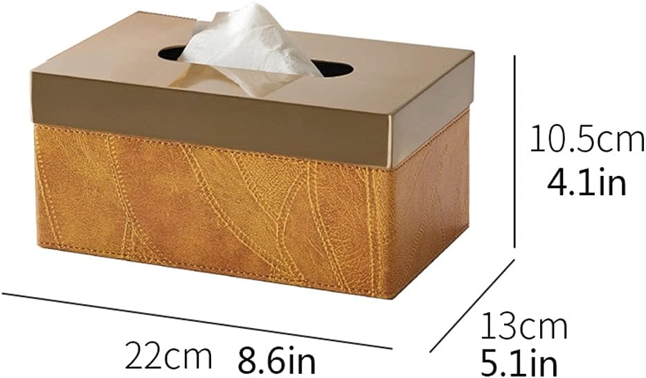 Modern Leather Texture Tissue Box