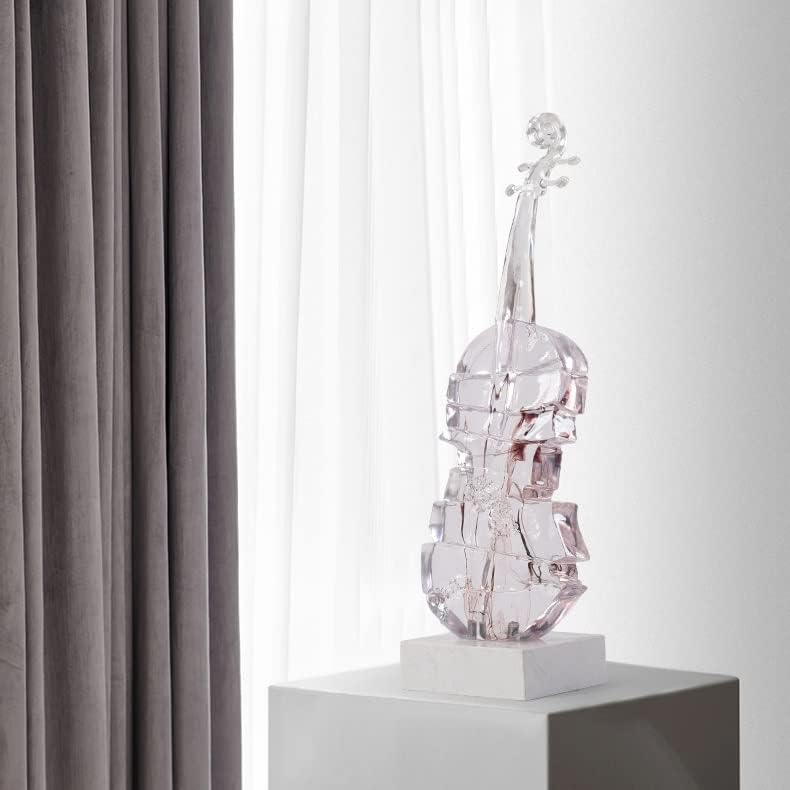 Transparent Resin Violin Ornament
