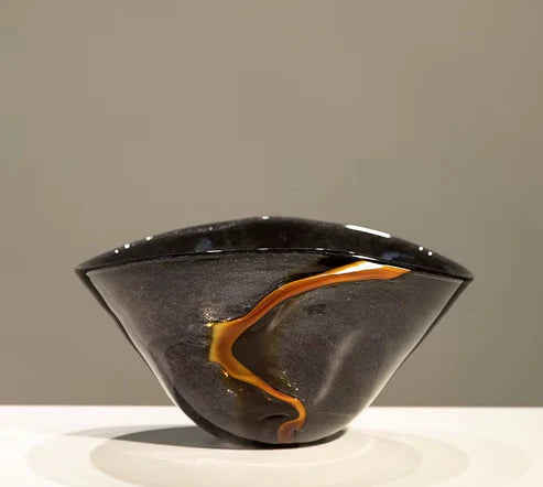 Modern Flower Glass Vase Handmade