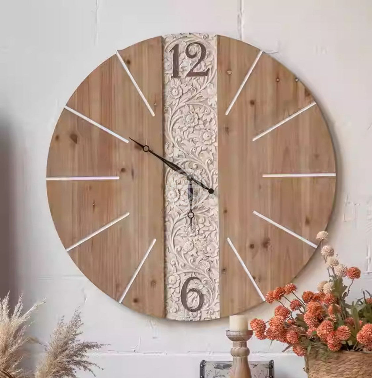Wood Clock A2634