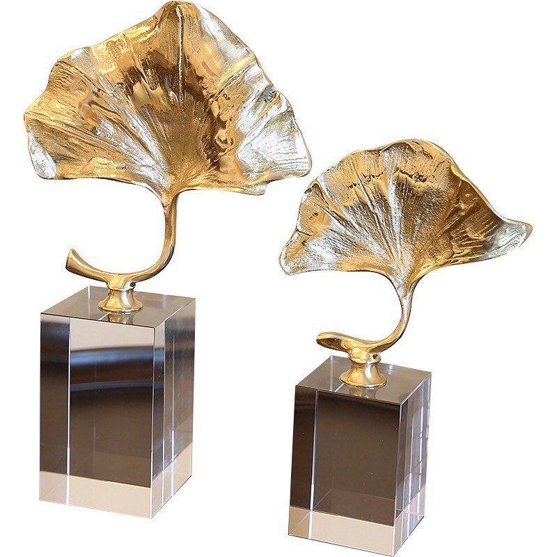 Copper ginkgo leaves L259/60