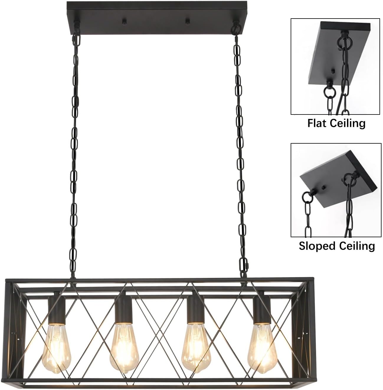 Modern Rectangle Pendant Light