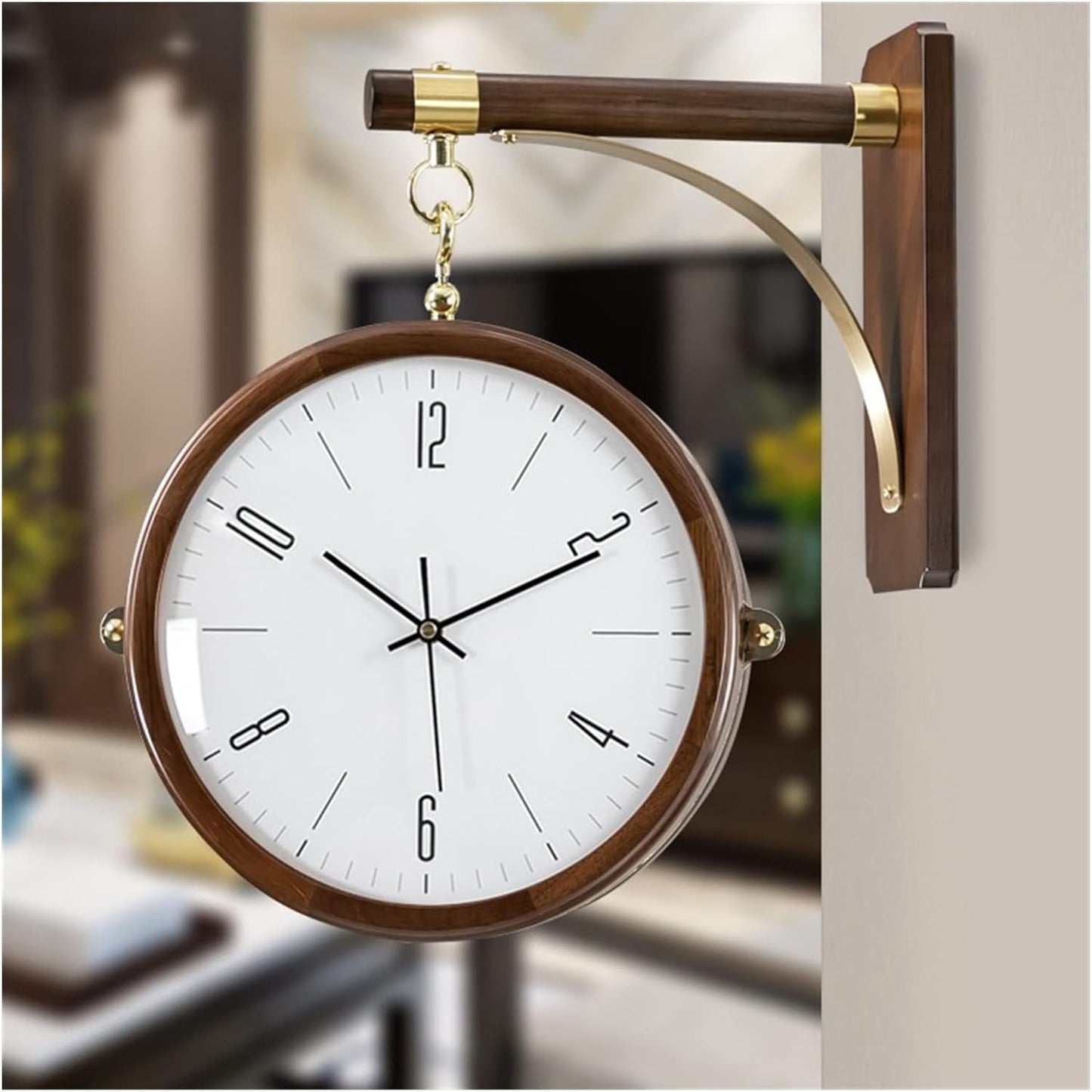 Vintage Double Sided Wall Clock S008-2