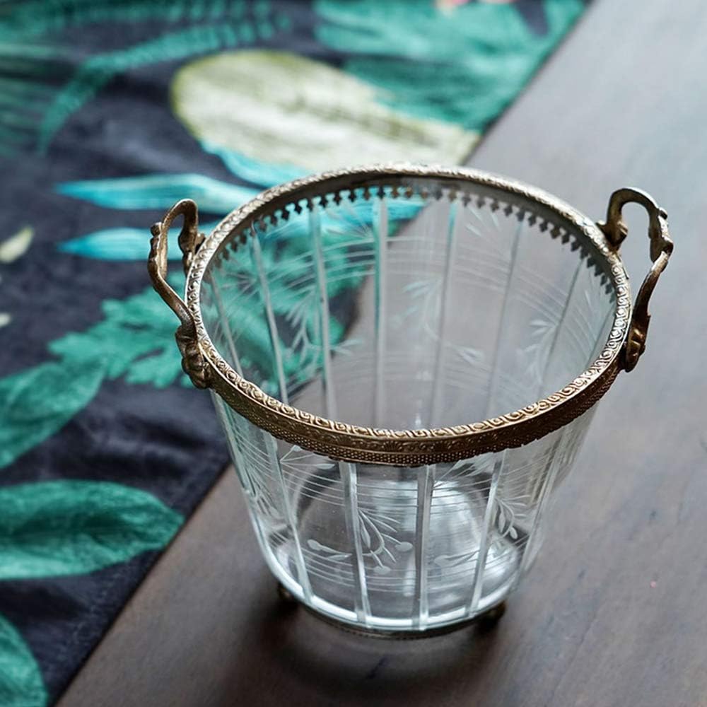 Copper & Glass ice bucket Y984