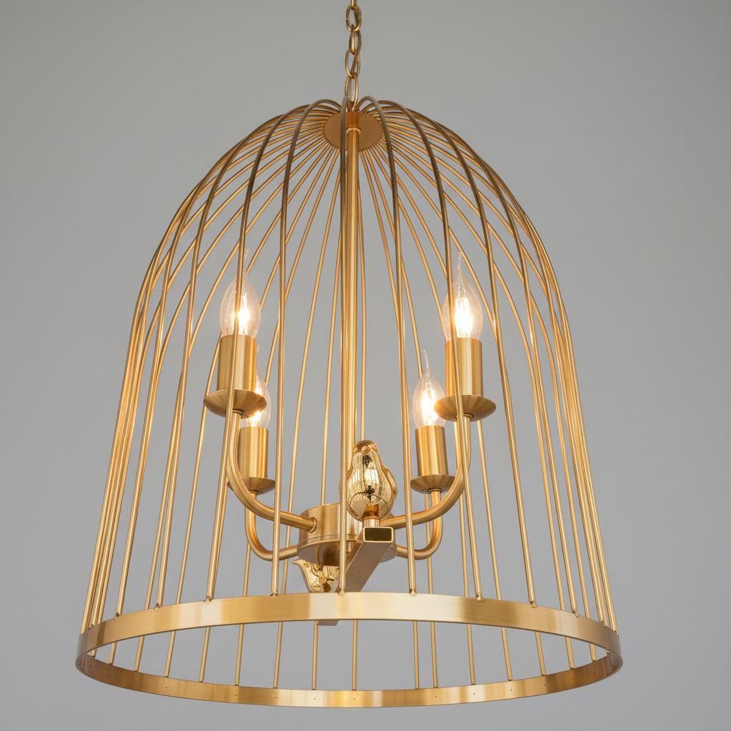 כלוב ציפורים רטרו נברשת ברזל LX2479