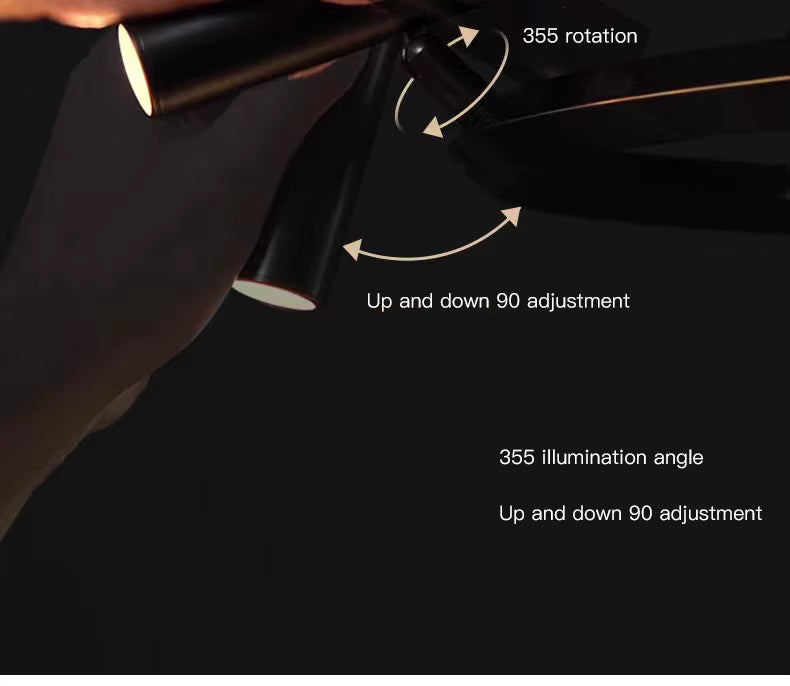 Industrial Matte Black Ring Chandelier M01