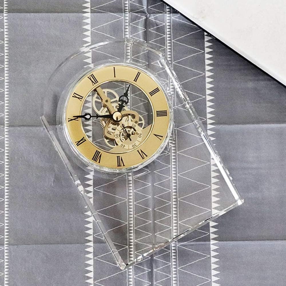 Crystal Glass Table Clock
