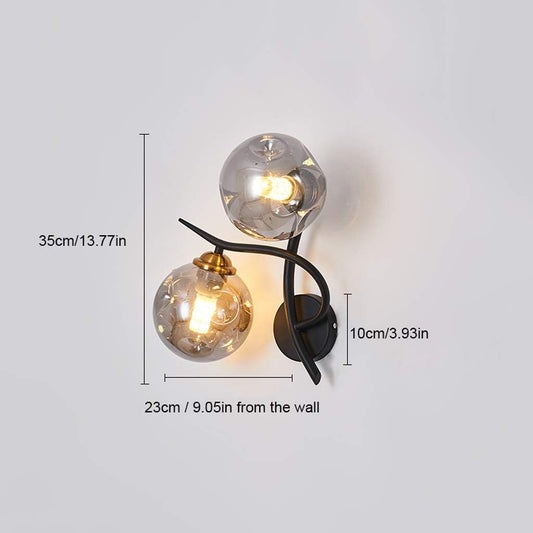 Glass Wall Light E27 * 2 LED 8968-2W