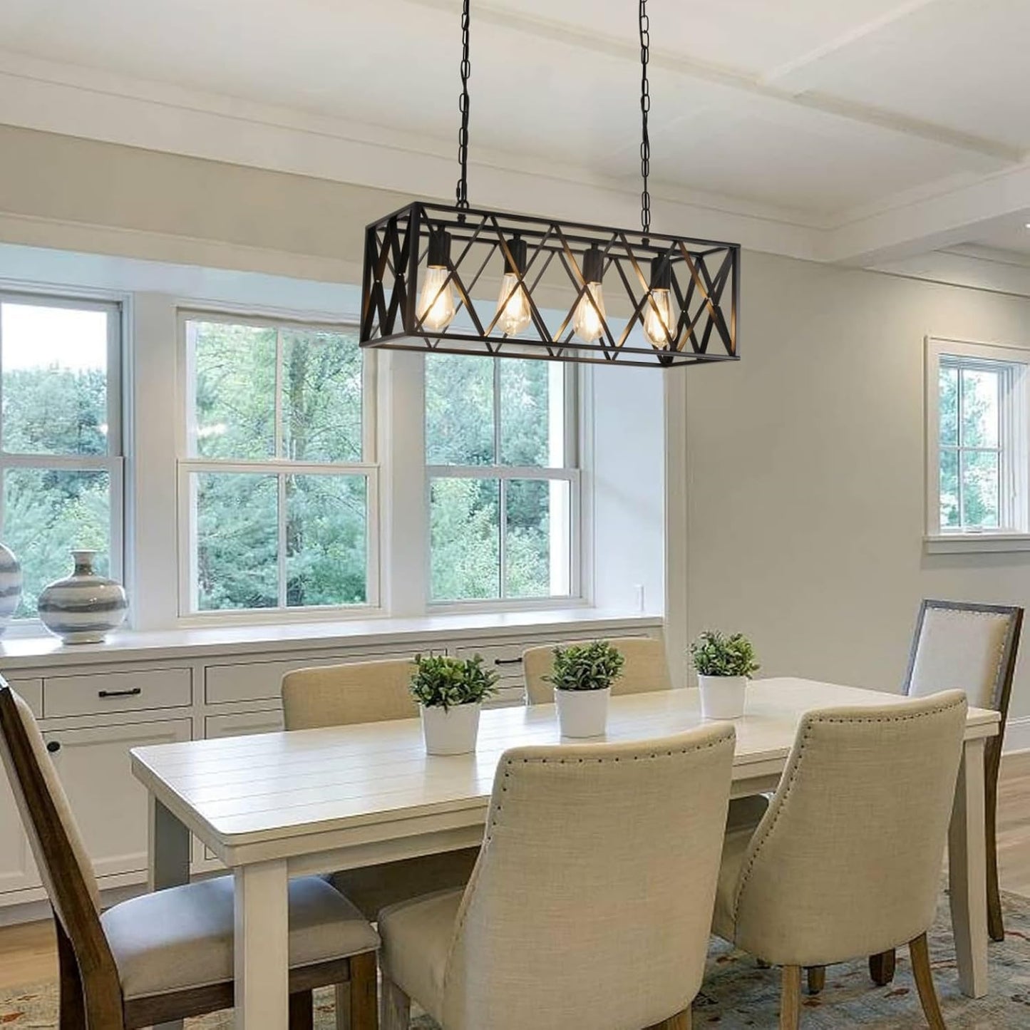 Modern Rectangle Pendant Light