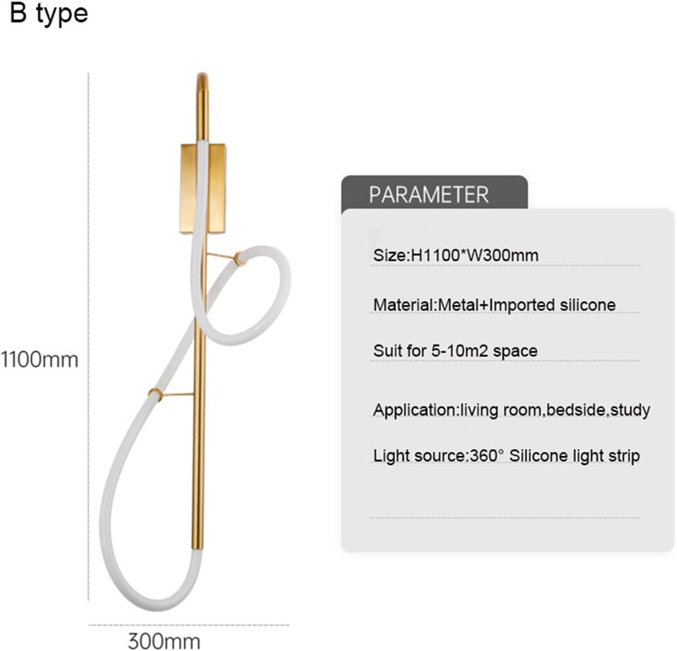 Golden Wall Light Fixture