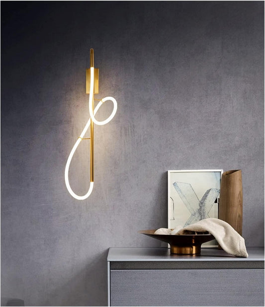 Golden Wall Light Fixture