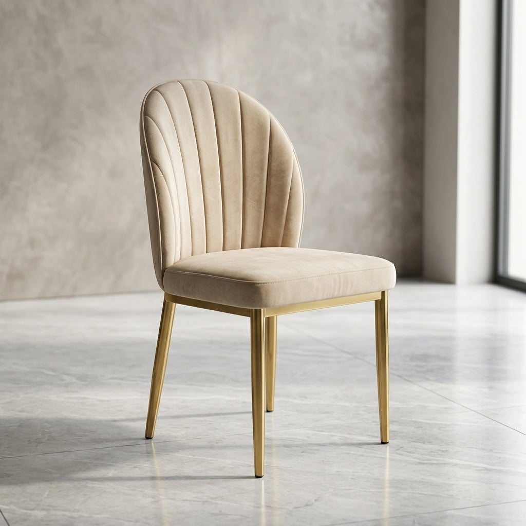 Verona Shell-Back Velvet Dining Chair IMD-56-59