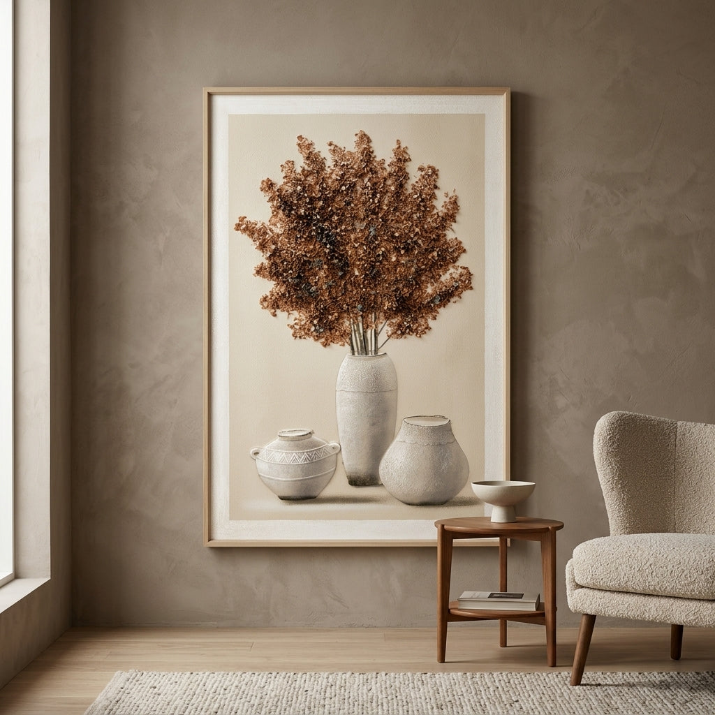 Framed floral wall art L1577A