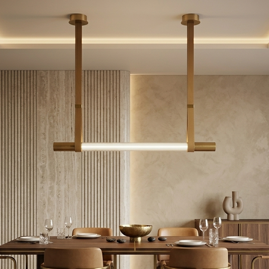 Nordic Leather LED Linear Pendant Light L01-SB