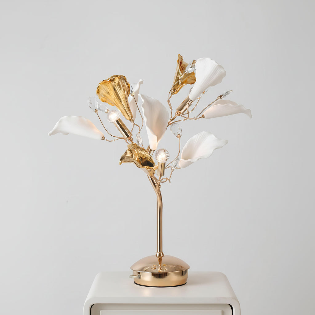 Ceramic Floral Table Lamp 6860/3T
