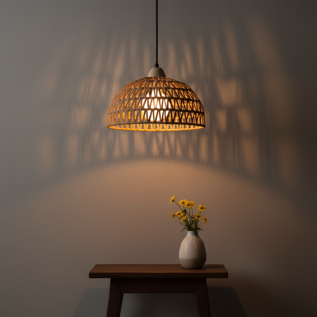 Rattan Pendant Light W846-1C