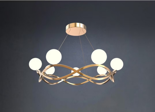 טבעת זהב תליון זכוכית לבנה