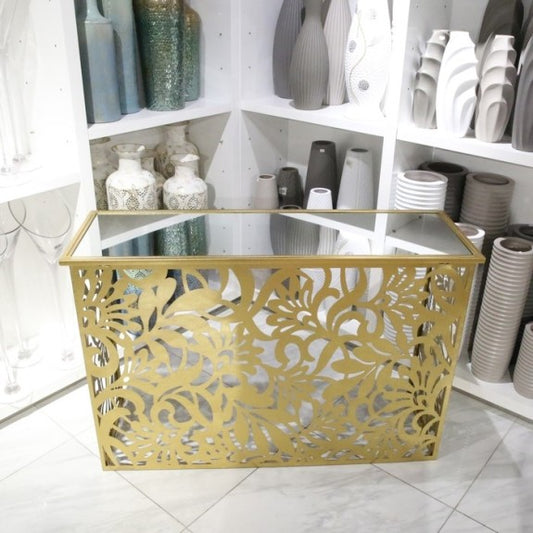 CNC Gold Metal Console Table 25042