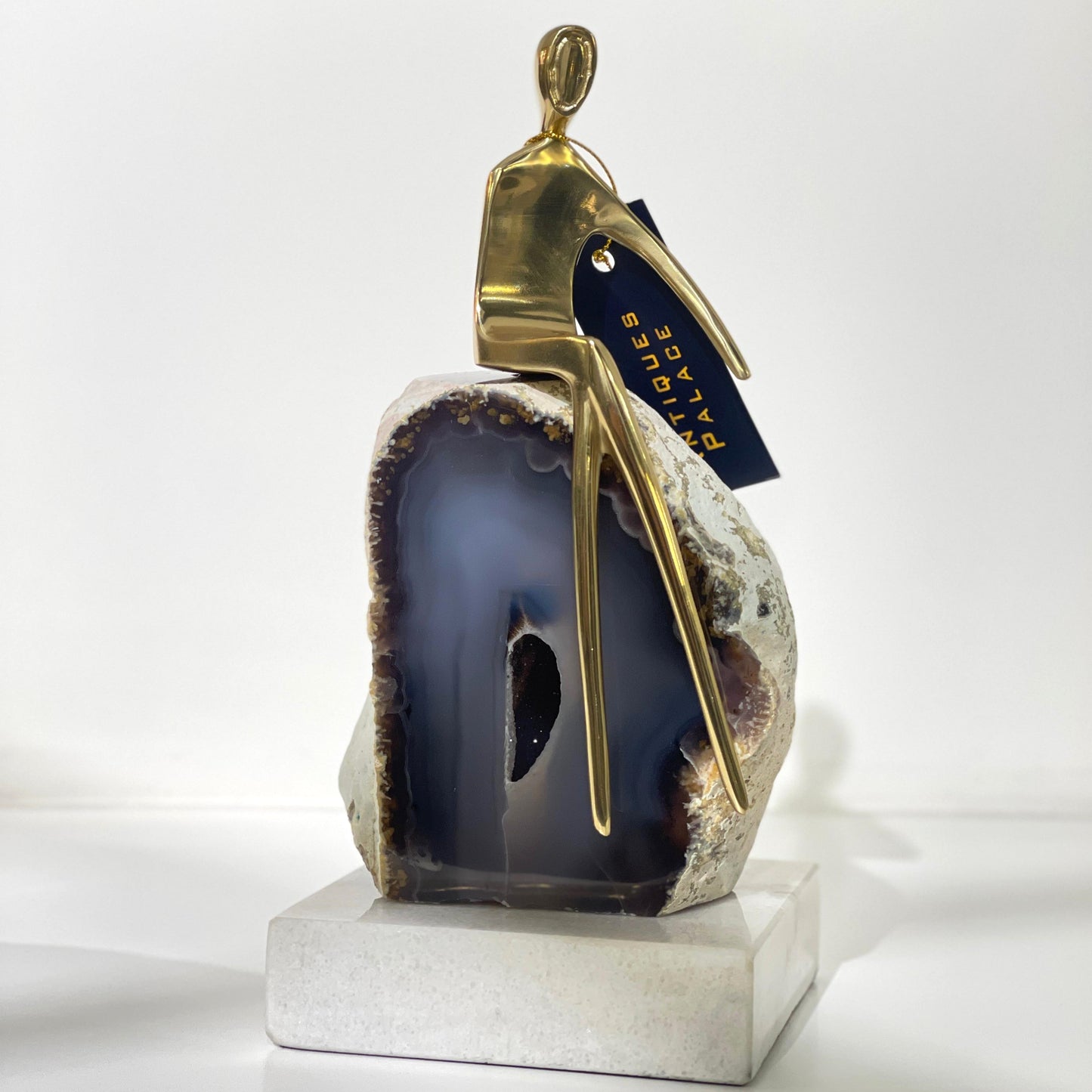 Gemstone & Copper Sculpture