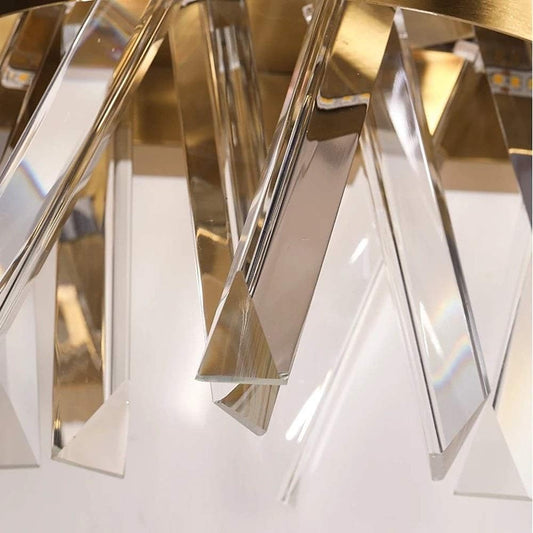 Wave Design Long Crystal Chandelier A3057/S900