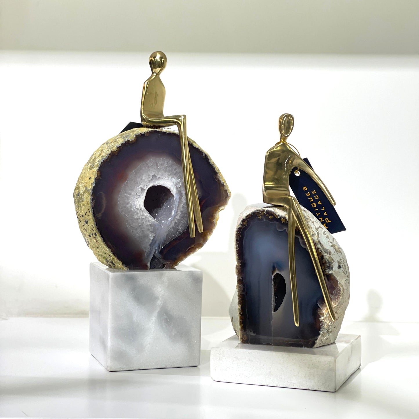 Gemstone & Copper Sculpture
