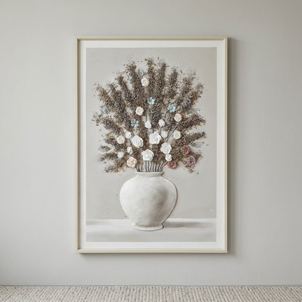 Framed floral wall art H1508A