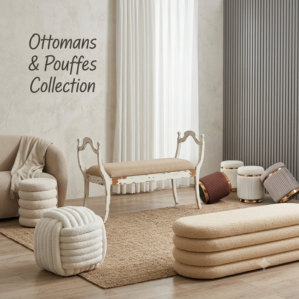 Ottomans, Footstools & Pouffes Collection