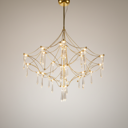 Gold Stainless steel Starry LED Chandelier LJ2597-D60