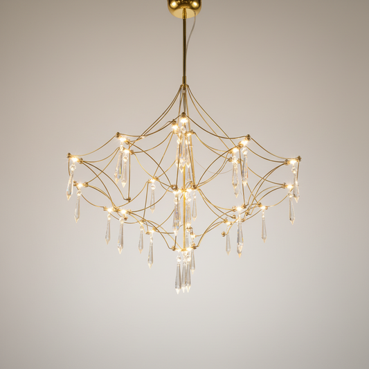Gold Stainless steel Starry LED Chandelier LJ2597-D60