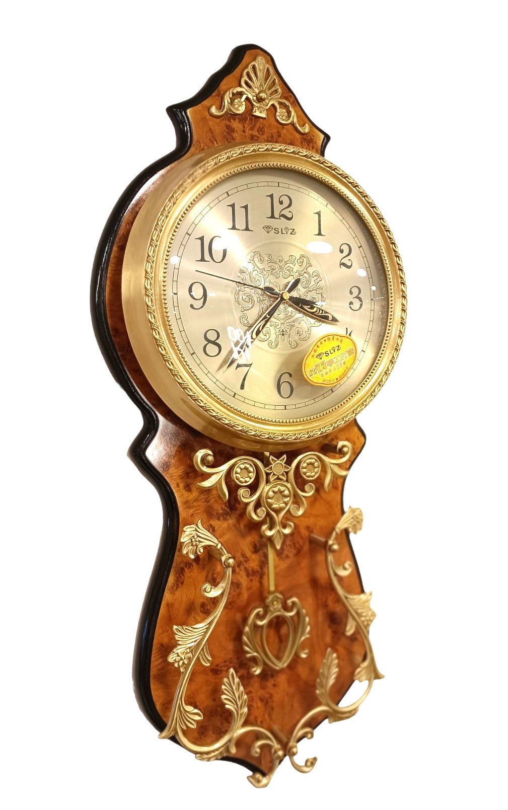 Copper & Wood Pendulum Wall Clock P1809