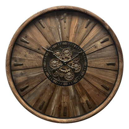 Oversized Rustic Gear Wall Clock (80 cm) 72267