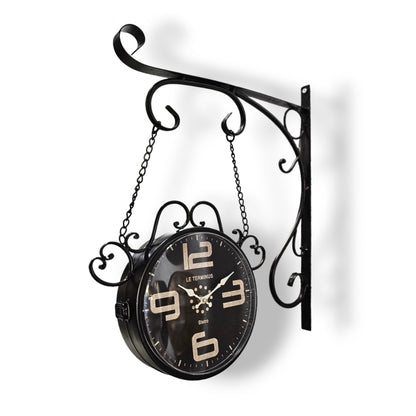 Double Sided Wall Clock 61008