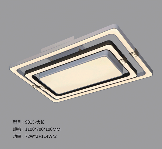 372W Mount LED Dimmable Ceiling Light Fixture 9015-L