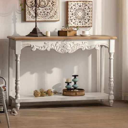 Wood Console Table A2538