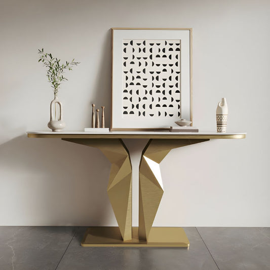 A Modern Diamond Style Console Table T104#