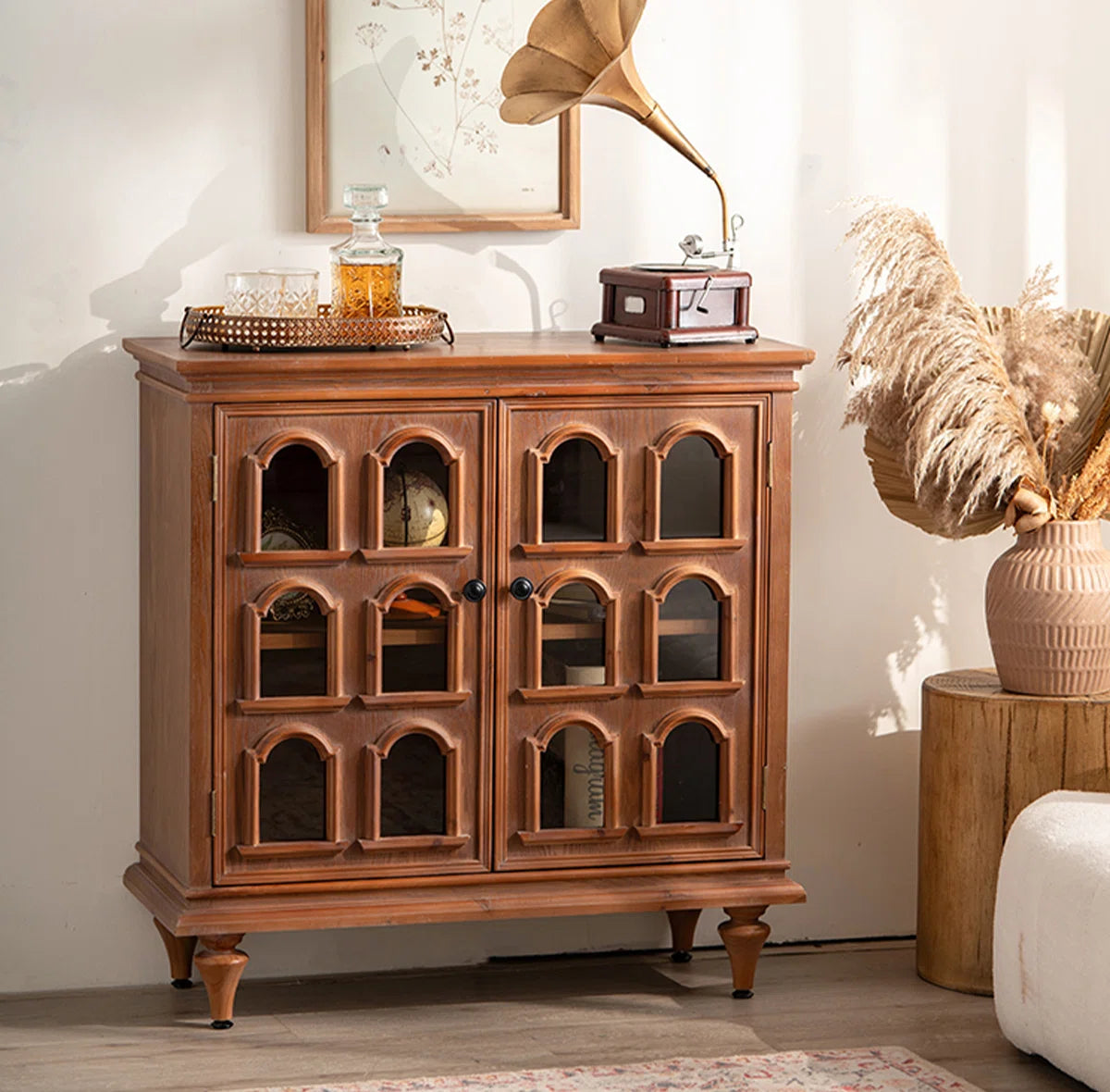 French Style Solid Wood Accent Cabinet A2986