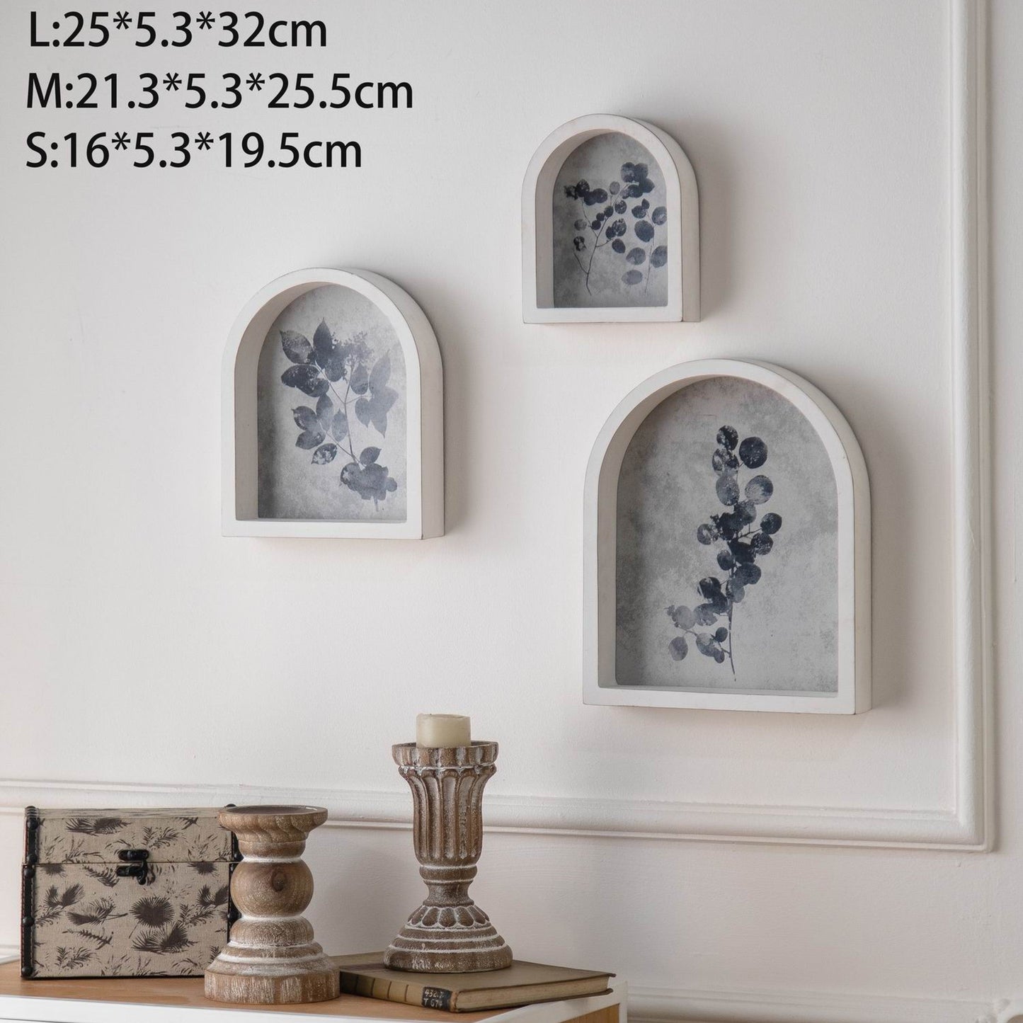 Vintage Arch Shadow Box Wall Art Set MY23-A2617