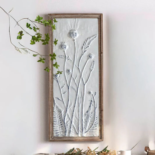 Embossed flowers wall decor A2454-L