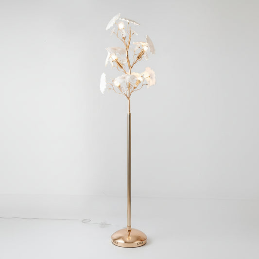 Ceramic Floral Design Floor Lamp 6863/5F