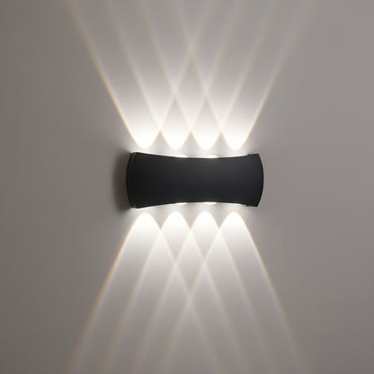 Black Up Down Outdoor Modern LED Wall Light  X826B-8W