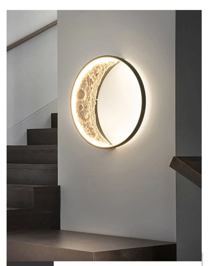 3D Moon Wall Light F199/A/300WH